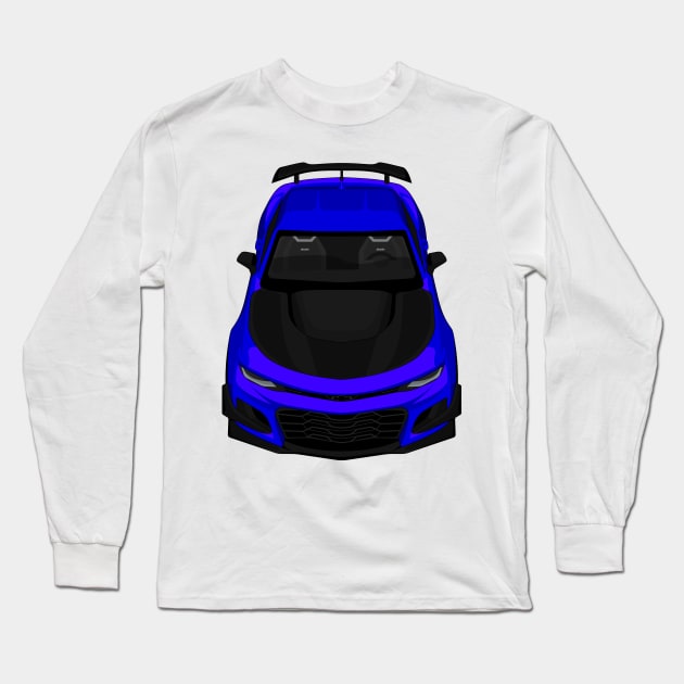 camaro zl1 1le dark-blue Long Sleeve T-Shirt by VENZ0LIC